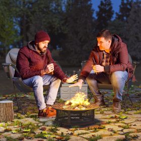 Hammock Camping Chair Set of 2, Adjustable Back Folding Swinging Hammock Chair with Cup Holder and Padded Seat, Gray